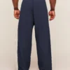 GYMSHARK RETRO COLLEGIATE TRACK PANTS – HEAVY BLUE / TINTED WHITE