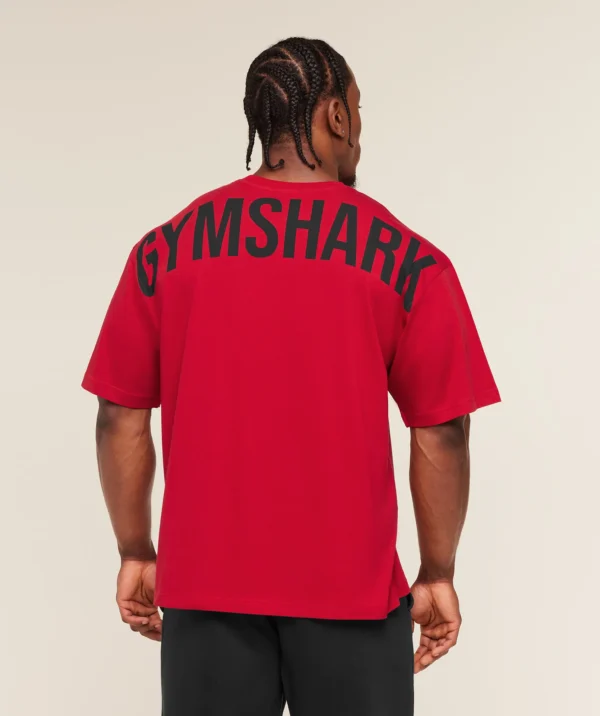 GYMSHARK POWER T-SHIRT – CONDITIONING RED