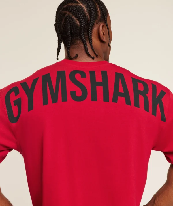 GYMSHARK POWER T-SHIRT – CONDITIONING RED
