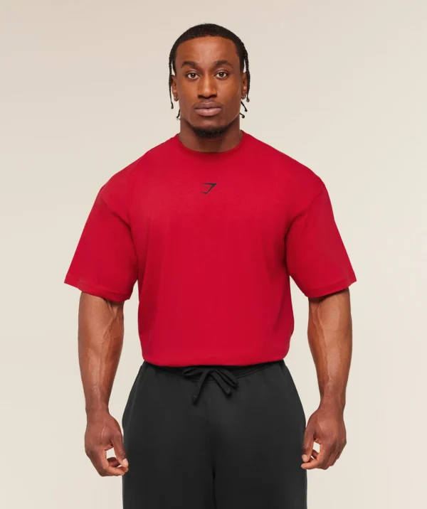 GYMSHARK POWER T-SHIRT – CONDITIONING RED