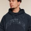 GYMSHARK RETRO COLLEGIATE GRAPHIC HOODIE – HEAVY BLUE