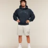 GYMSHARK RETRO COLLEGIATE GRAPHIC HOODIE – HEAVY BLUE