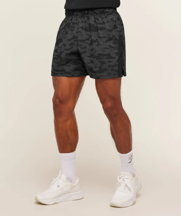 GYMSHARK SPORT 5" SHORTS – ONYX GREY/BLACK